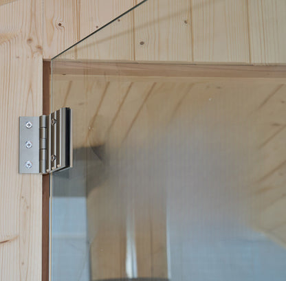 Fasssauna MALMÖ Premium XXL mit Holzofen